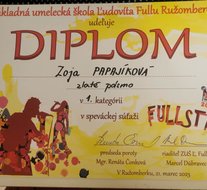 Úspešná reprezentácia našich žiakov na speváckej súťaži Fullstar 2023 v Ružomberku